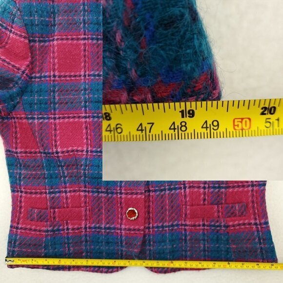 Pendleton Vintage Made USA Blazer Jacket Plaid Virgin Wool Women 16 Dry Cleaned - Picture 10 of 15
